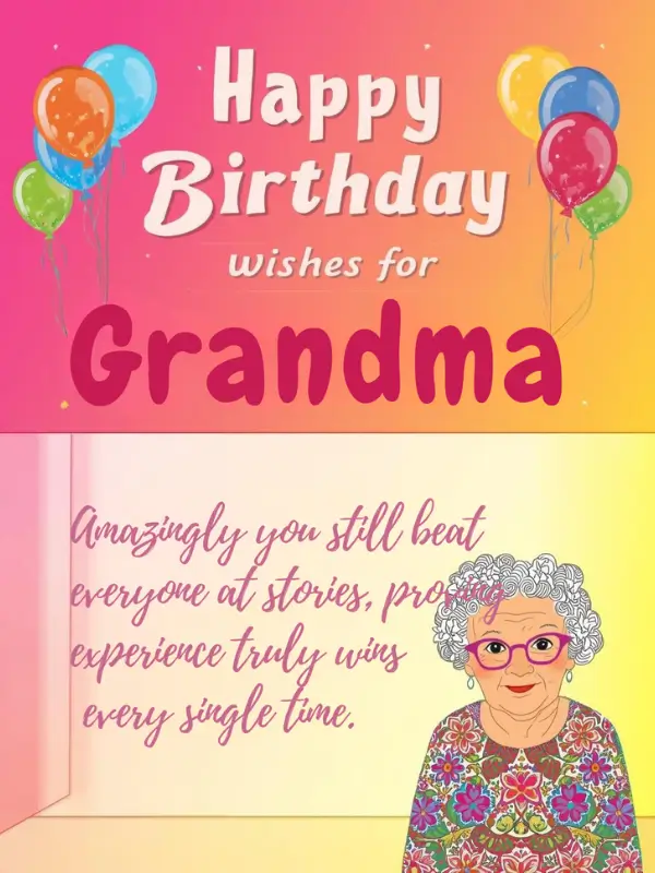 Happy Birthday Wishes for Grandma