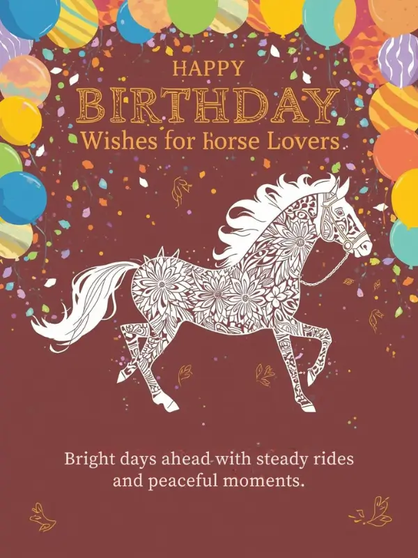 Happy Birthday Wishes for Horse Lovers