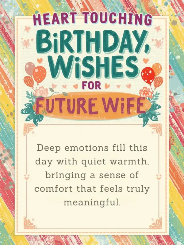 Heart Touching Birthday Wishes for Future Wife