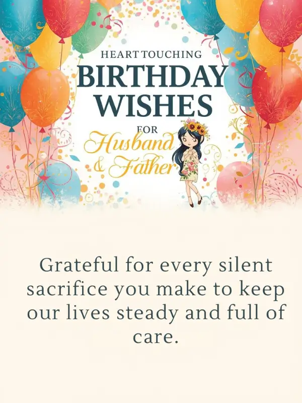 Heart Touching Birthday Wishes for Husband and Father