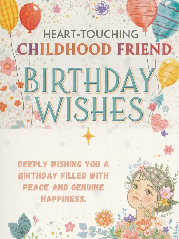 Heart Touching Childhood Friend Birthday Wishes