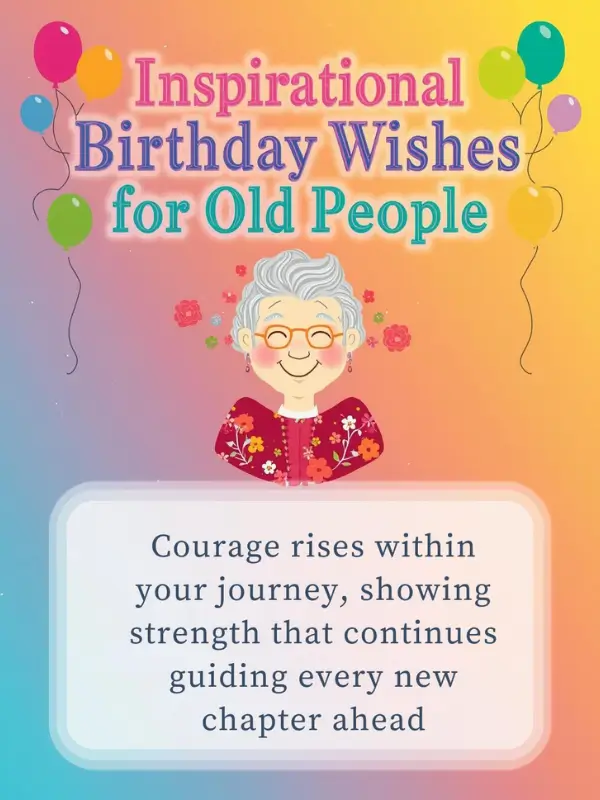 Inspirational Birthday Wishes for Old People