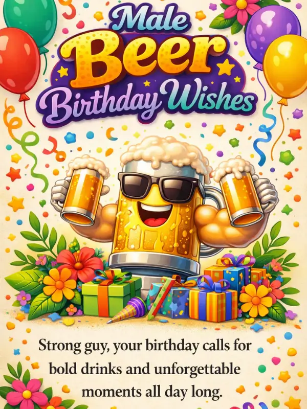Male Beer Birthday Wishes