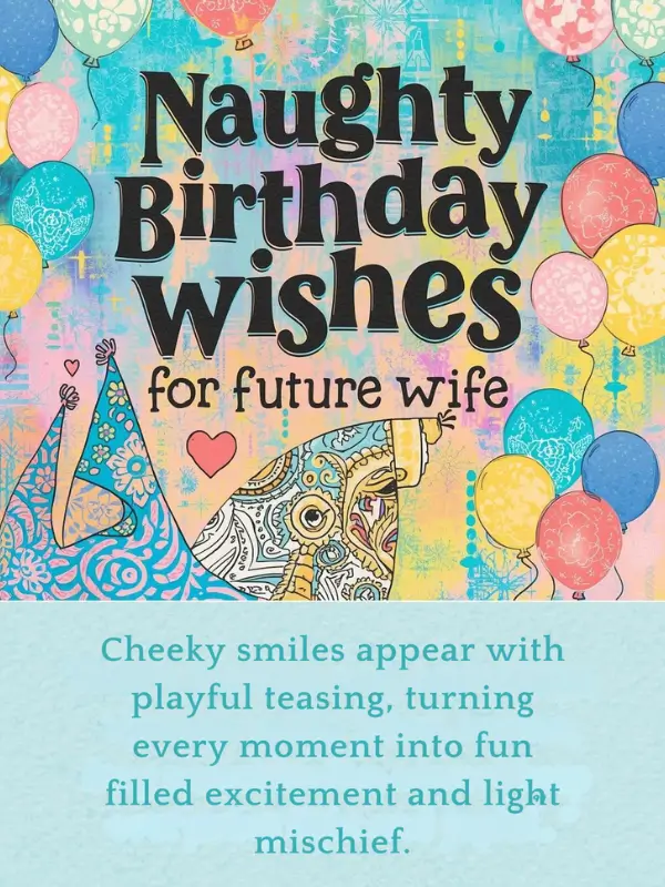 Naughty Birthday Wishes for Future Wife
