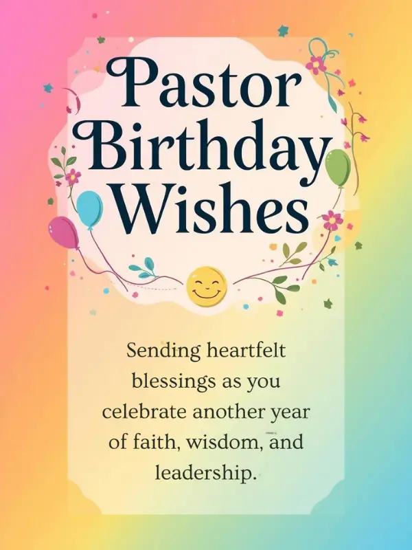 Pastor Birthday Wishes