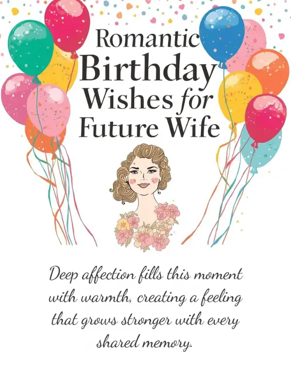 Romantic Birthday Wishes for Future Wife