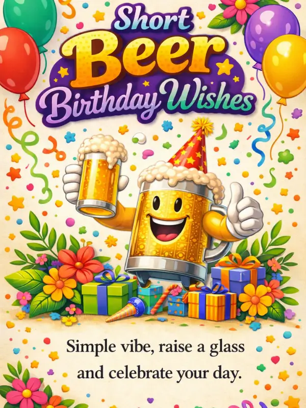 Short Beer Birthday Wishes