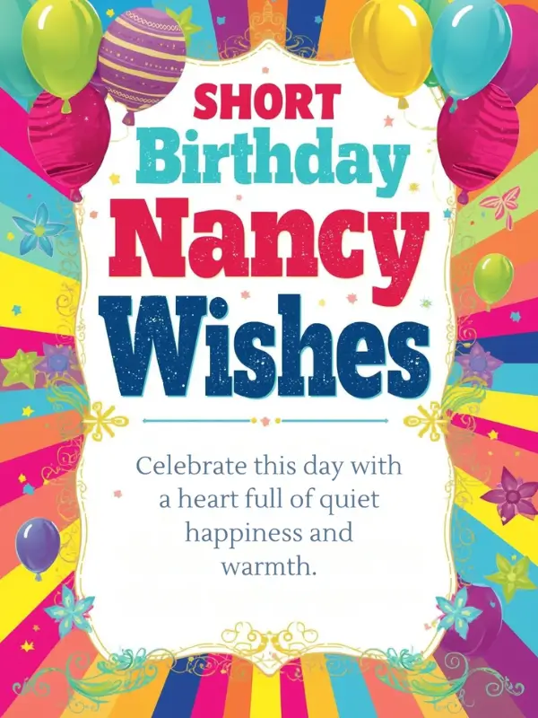 Short Birthday Nancy Wishes