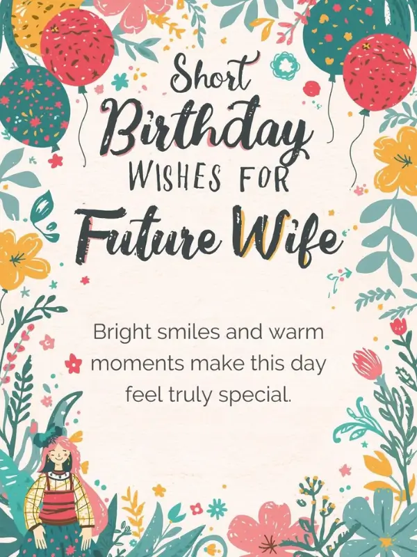 Short Birthday Wishes for Future Wife