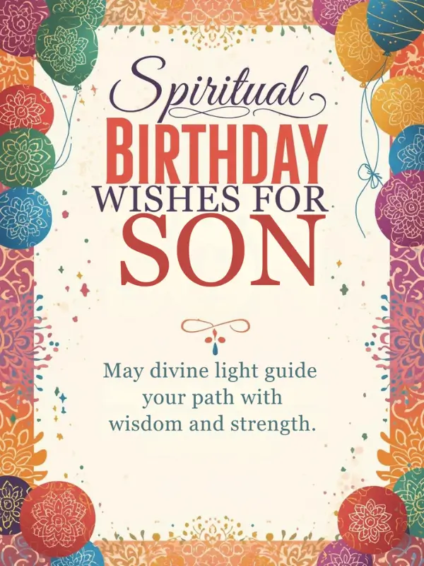 Spiritual Birthday Wishes for Son