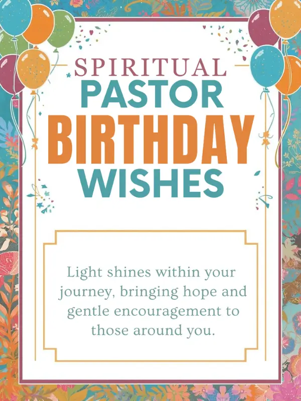 Spiritual Pastor Birthday Wishes