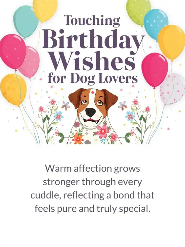 Touching Birthday Wishes for Dog Lovers