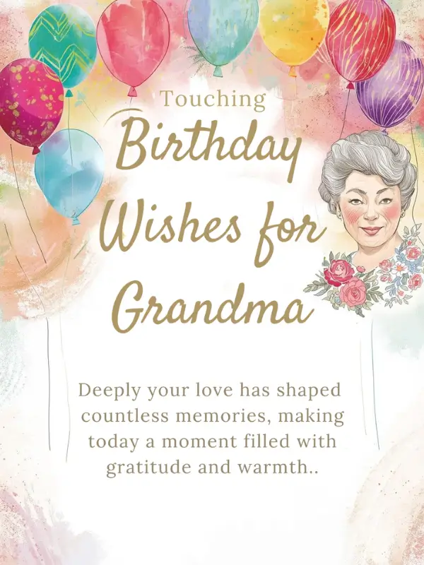 Touching Birthday Wishes for Grandma