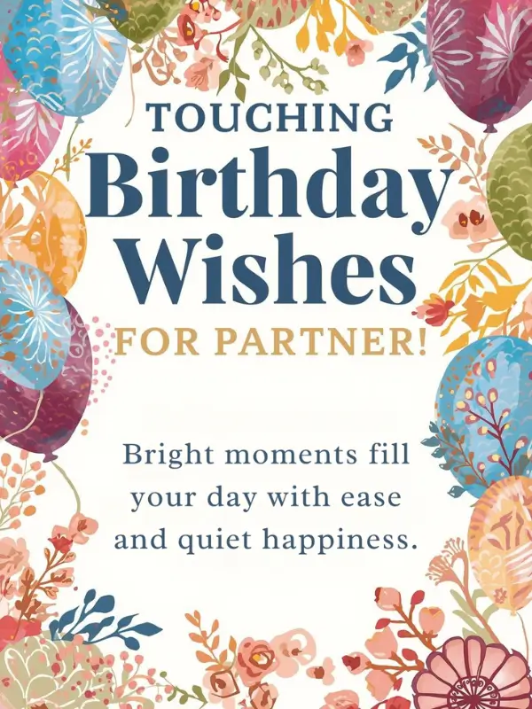 Touching Birthday Wishes for Partner