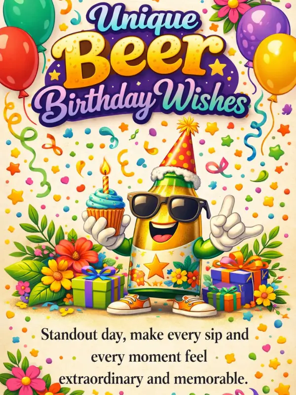Unique Beer Birthday Wishes