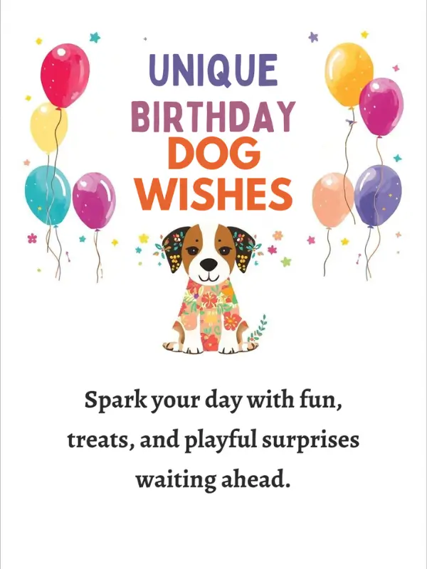Unique Birthday Dog Wishes