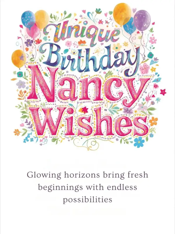 Unique Birthday Nancy Wishes