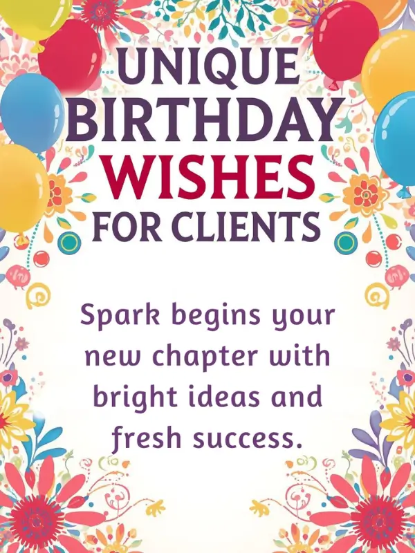 Unique Birthday Wishes for Clients