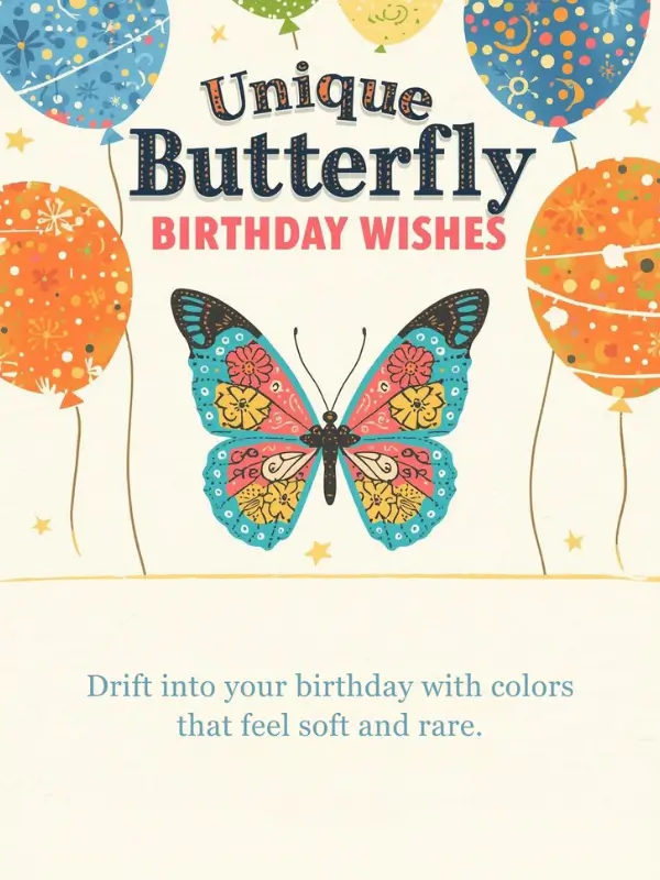 Unique Butterfly Birthday Wishes