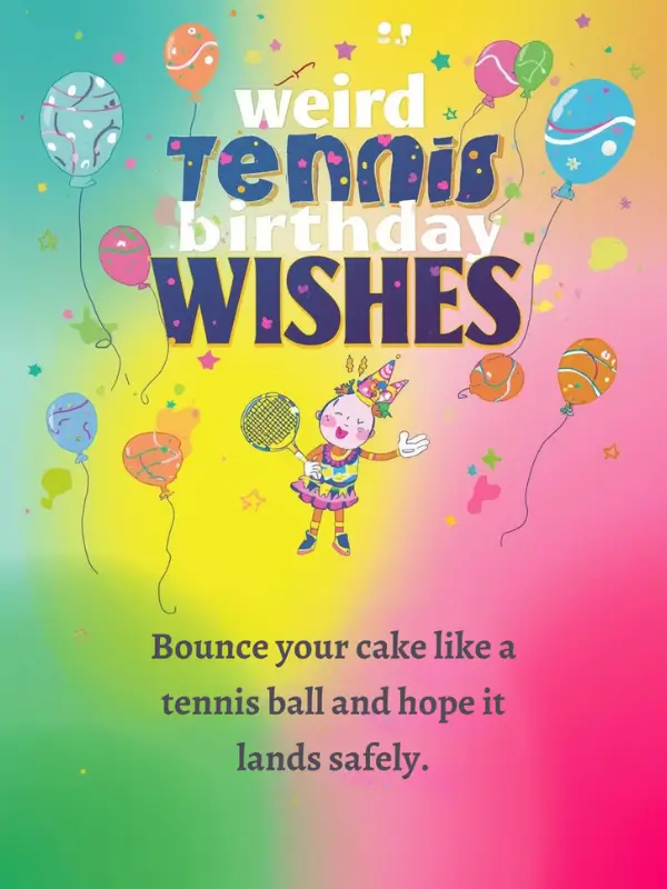 Weird Tennis Birthday Wishes