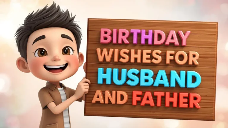 Birthday Wishes for Husband and Father