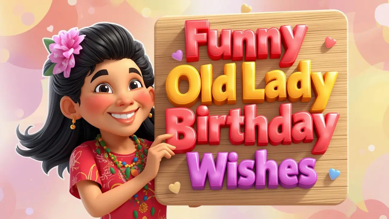 Funny Old Lady Birthday Wishes