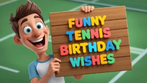 Funny Tennis Birthday Wishes