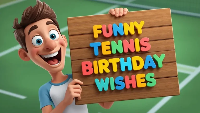 Funny Tennis Birthday Wishes