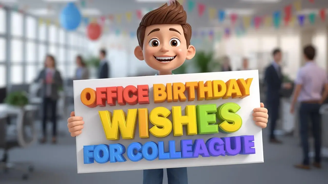 Office Birthday Wishes for Colleague