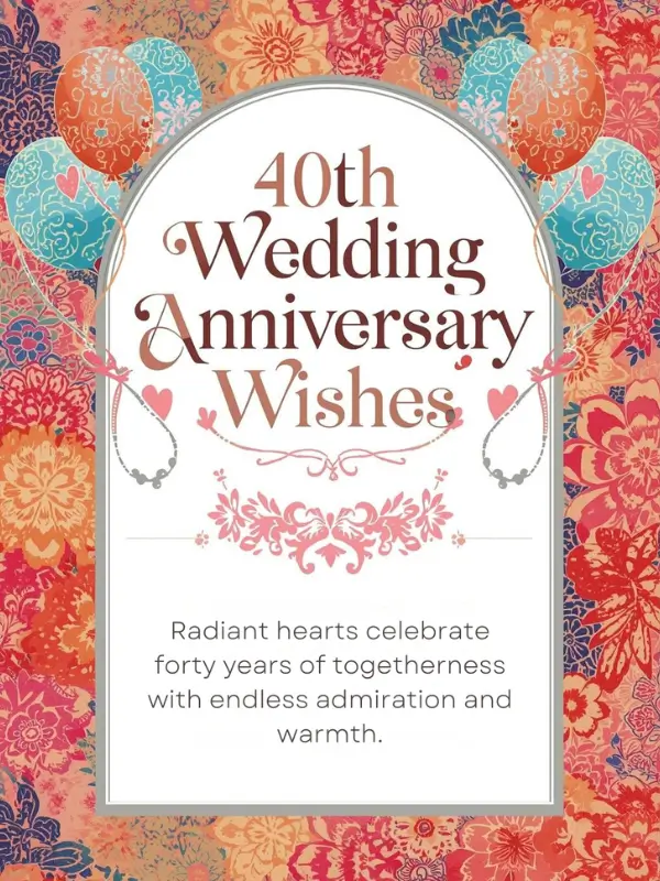 40th Wedding Anniversary Wishes