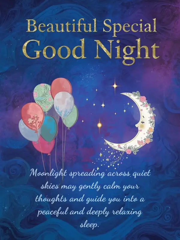 Beautiful Special Good Night Wishes