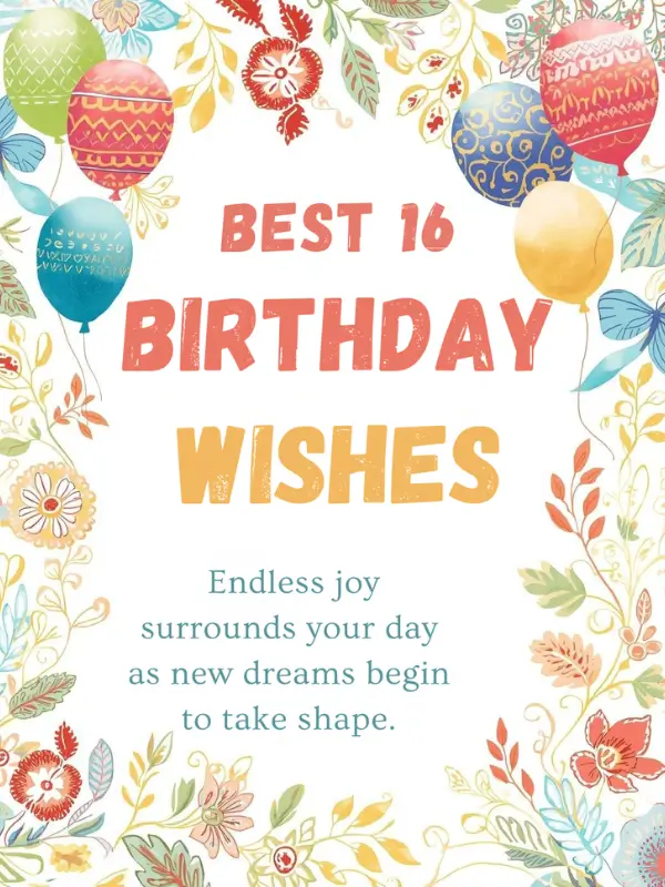 Best 16 Birthday Wishes