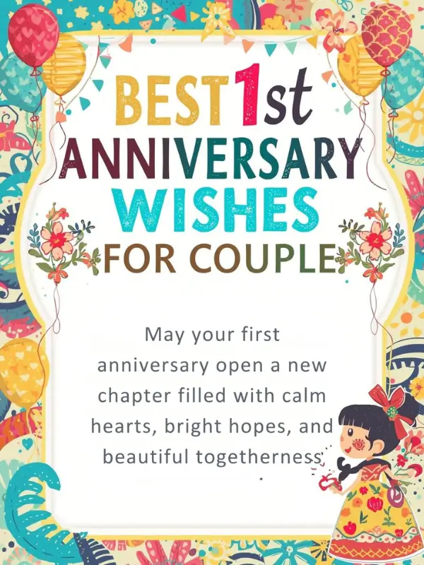 Best 1st Anniversary Wishes for Couple
