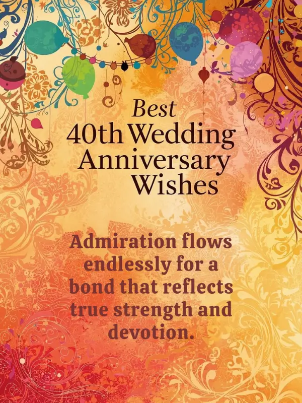 Best 40th Wedding Anniversary Wishes