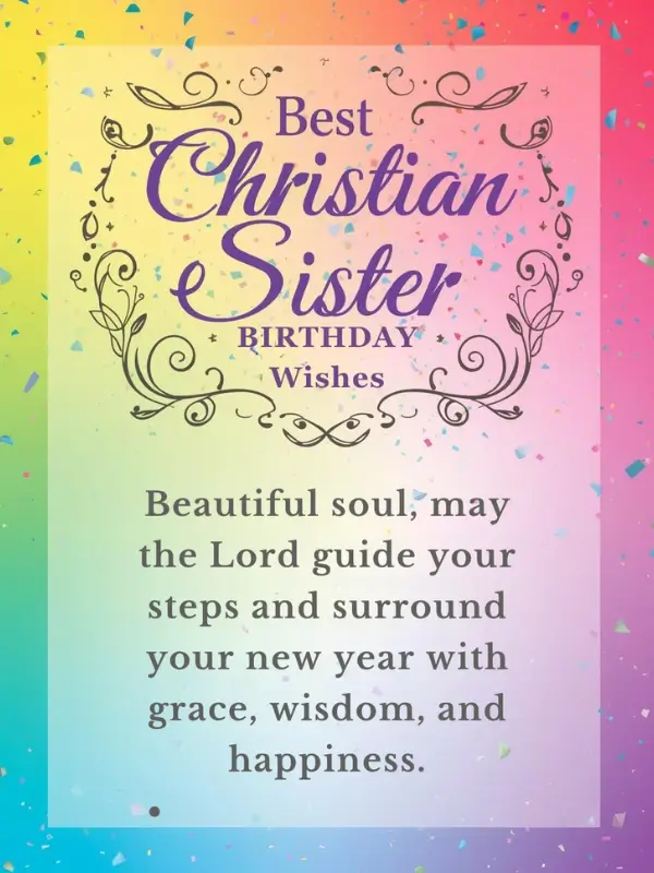 Best Christian Sister Birthday Wishes