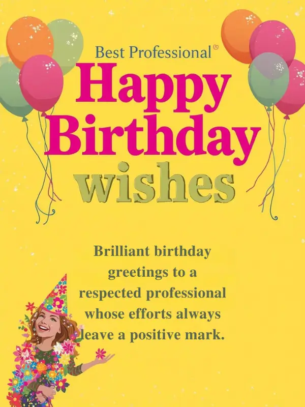 Best Professional Happy Birthday Wishes