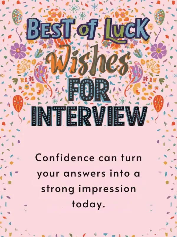 Best of Luck Wishes for Interview