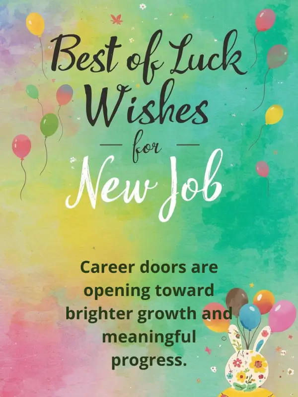 Best of Luck Wishes for New Job