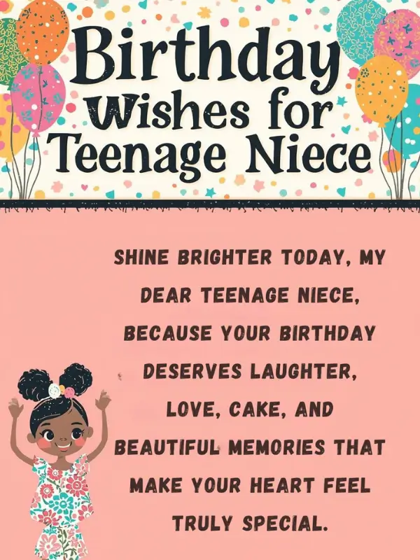 Birthday Wishes for Teenage Niece