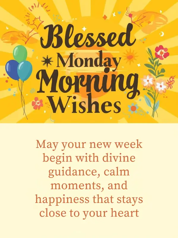 Blessed Monday Morning Wishes
