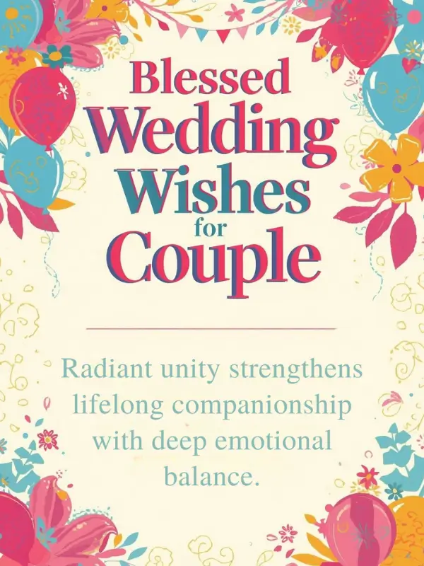 Blessed Wedding Wishes for Couple
