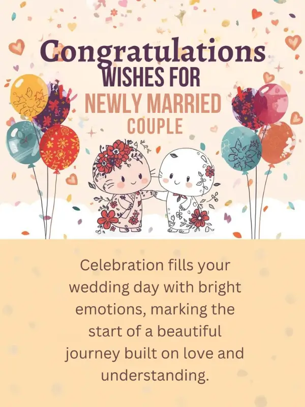 Congratulations Wishes for Newly Married Couple