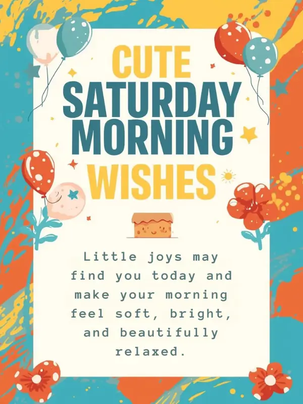 Cute Saturday Morning Wishes