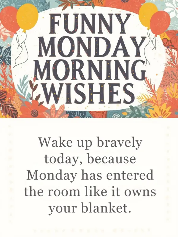 Funny Monday Morning Wishes