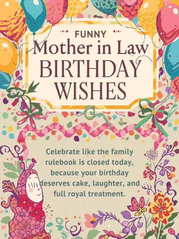 Funny Mother in Law Birthday Wishes