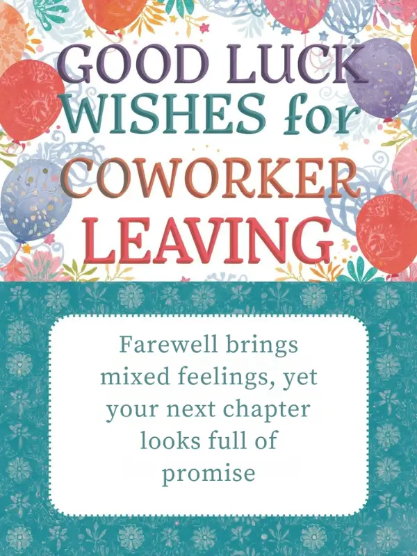 Good Luck Wishes for Coworker Leaving