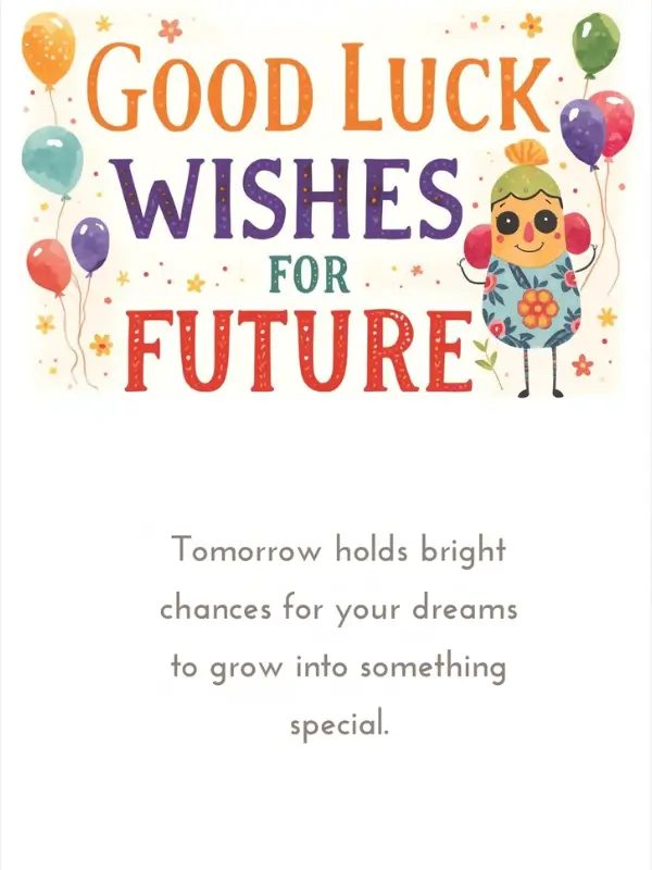 Good Luck Wishes for Future