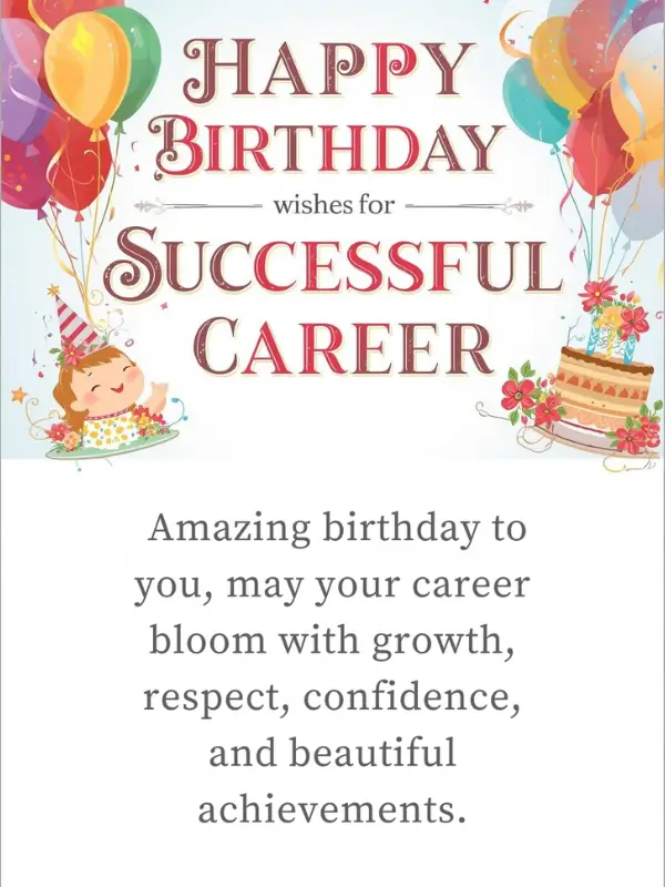 Happy Birthday Wishes for Successful Career