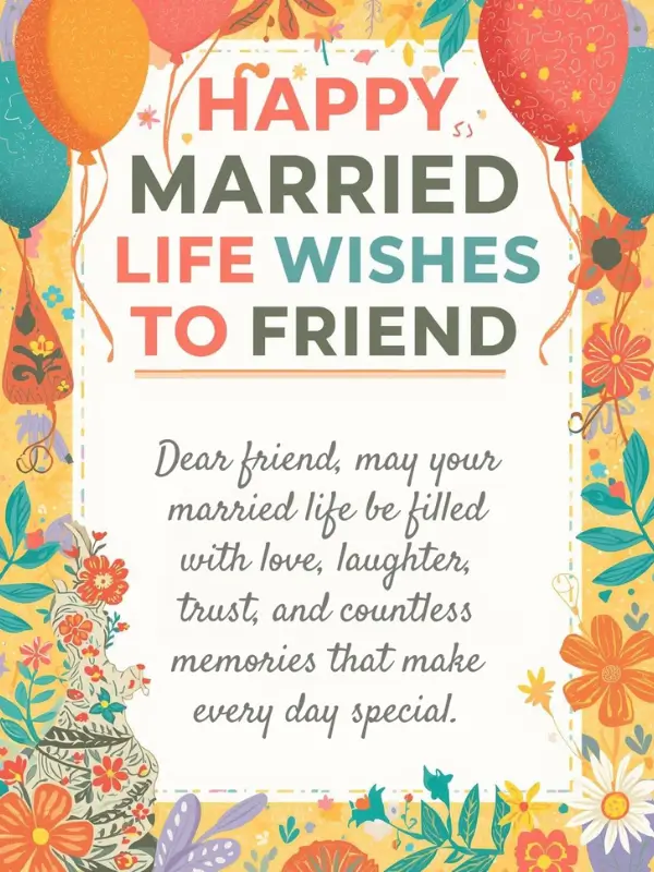 Happy Married Life Wishes