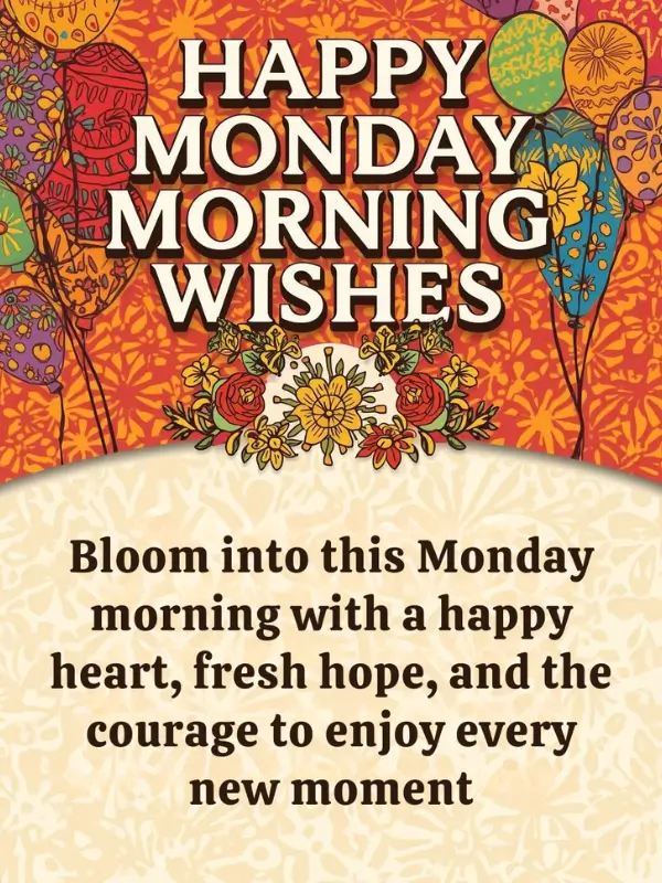 Happy Monday Morning Wishes